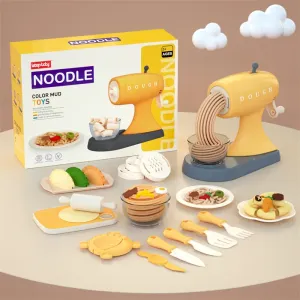 Dough Kit Kids Color Mud Toys Noodle Maker Kitchen Pretend Play Food Toys Set
