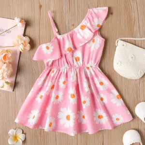 Toddler/Kid Girl Flounce Sleeveless Dress #871379