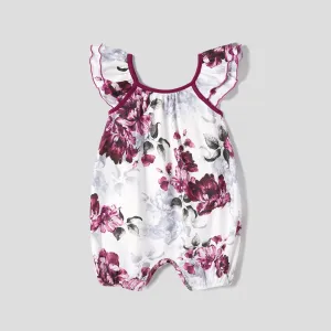 Mommy and Me Floral Panel Tank Dresses #1044783