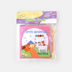 1Pc/6Pcs Baby Cloth Book Baby Early Education Cognition Farm Animal Vegetable Animals Wearing Transportation Sea World Cloth Book #220416