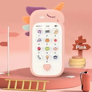 Baby Mobile Phone Toy Learning Interactive Educational Cell Phone Toy Early Education Smartphone Toy with a Variety of Music Sounds #203328