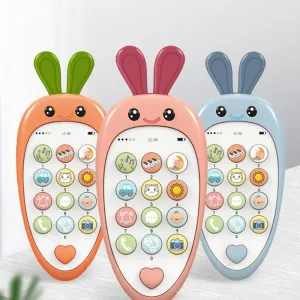 Baby Mobile Phone Toy Learning Interactive Educational Cell Phone Toy Early Education Smartphone Toy with a Variety of Music Sounds #203331