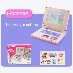 Educational Laptop for Kids Lights and Music Cartoon Learning Machine with Mouse Early Education Toys #231176
