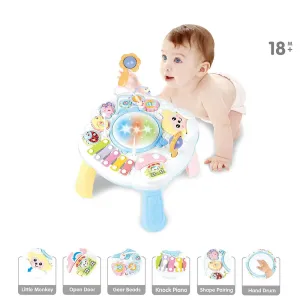 Kids Infants Musical Instrument Learning Table Early Educational Study Activity Center Music Board Game