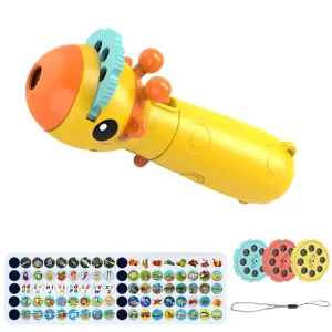 Kids Projection Flashlight Torch Lamp Toy Cute Cartoon Photo Light Bedtime Learning Fun Toys #226336