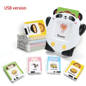Talking Flash Cards Learning Toys Childhood Early Intelligent Education Audio Card Reading Learning English Machine with 224 Words for Age 2-6 Years #213138