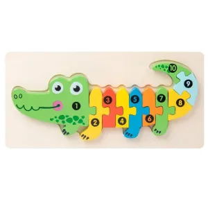 Wooden 3D Puzzle Building Blocks for Early Education - Intelligence Development Toy, Perfect Interactive Toy Gift for Children on Christmas #1210556