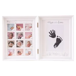 Baby Hand Inkpad Watermark Wood Photo Frame Souvenir #793124
