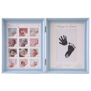 Baby Hand Inkpad Watermark Wood Photo Frame Souvenir #793125