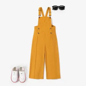 Kid Girl Avant-garde Design Solid Color Suspender Camisole Pant #1168420