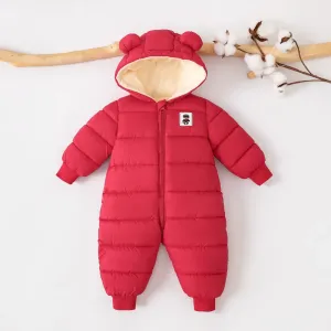 Baby Boy/Girl  3D hooded-ear  Cotton-Padded Winter Jumpsuit #1062914