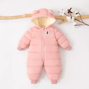Baby Boy/Girl  3D hooded-ear  Cotton-Padded Winter Jumpsuit #1062922