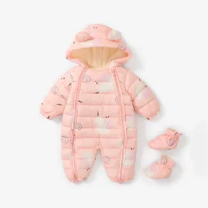 Baby Boy/Girl Childlike Space Hooded Jumpsuit #1170733