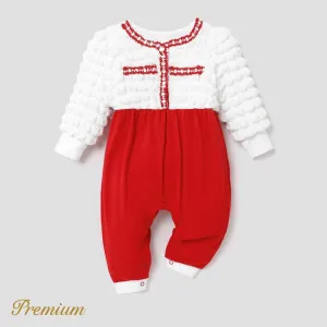 Baby Girl Elegant Christmas Long Sleeve Jumpsuit #1169578