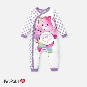 Care Bears Baby Girl Character Print Long-sleeve Cute Romper/One Piece #1068241