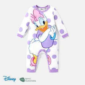 Disney Mickey and Friends Baby Girl/Boy Naiaâ¢ Character & Polka Dots/Stripe Print Jumpsuit #1035283