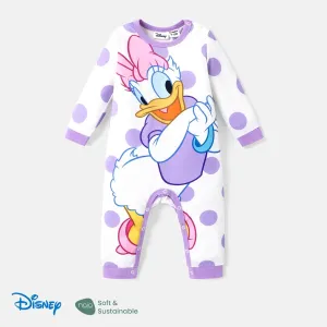 Disney Mickey and Friends Baby Girl/Boy Naiaâ¢ Character & Polka Dots/Stripe Print Jumpsuit #1104563