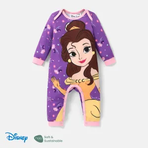 Disney Princess Baby Girl Naiaâ¢ Character & Floral Print Long-sleeve Jumpsuit #1060714