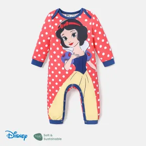 Disney Princess Baby Girl Naiaâ¢ Character & Polka Dots Print Long-sleeve Jumpsuit #1060496
