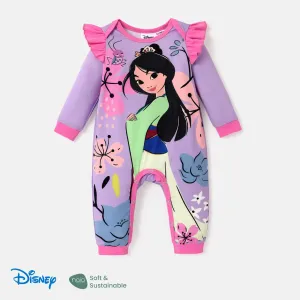Disney Princess Baby Girl Naiaâ¢ Character Print Ruffled Long-sleeve Jumpsuit #1058837