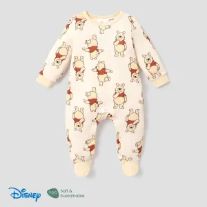 Disney Winnie the Pooh baby boy/girl character pattern leg-covered jumpsuit #1315946