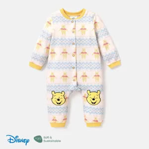 Disney Winnie the Pooh Baby Girl/Boy Character Embroidered Long-sleeve Jumpsuit #1063202