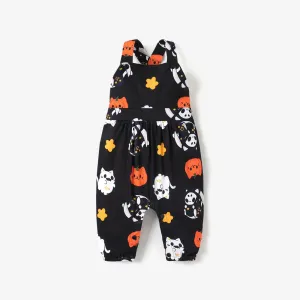 Halloween Pumpkins Baby Suspender Jumpsuits #995865