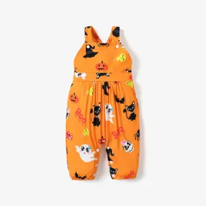 Halloween Pumpkins Baby Suspender Jumpsuits #995870