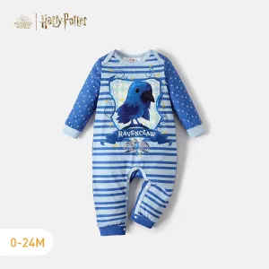 Harry Potter Baby Boy/Girl Stars Print Long-sleeve Spliced Graphic Striped Jumpsuit