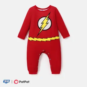 Justice League Baby Boy/Girl Long-sleeve Graphic Jumpsuit #1076330