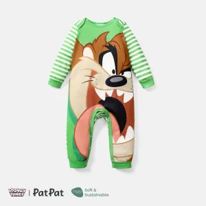 Looney Tunes Baby Boy/Girl Cartoon Animal Print Striped Long-sleeve Naiaâ¢ Jumpsuit #753669