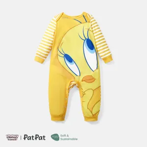 Looney Tunes Baby Boy/Girl Cartoon Animal Print Striped Long-sleeve Naiaâ¢ Jumpsuit