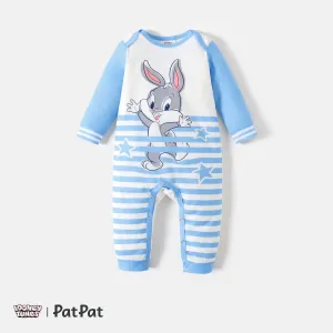 Looney Tunes Baby Boy/Girl Long-sleeve Graphic Striped Jumpsuit #207921