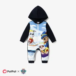 PAW Patrol Baby Boys/Girls Fun Ski Pattern Fleece Hooded Onesies #1196187
