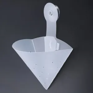 10pcs New Triangle Suction Cup Kitchen Sink Filter with Self-standing Drain Basket