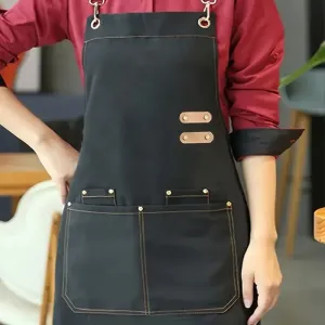 1pc Waterproof and Oil-proof Apron with Pockets