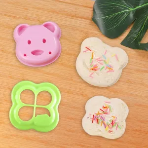 Set of 2 Animal-shaped Bread Cutter DIY Molds #1211620