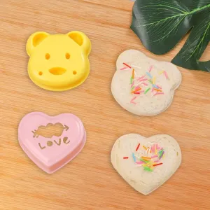 Set of 2 Animal-shaped Bread Cutter DIY Molds #1211623