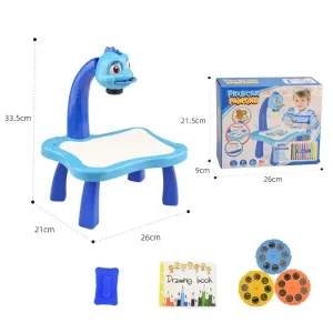 Multifunctional Projector Drawing and Writing Desk for Kids with Sound Effects and Detachable Rounded Corners #1321985