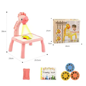 Multifunctional Projector Drawing and Writing Desk for Kids with Sound Effects and Detachable Rounded Corners #1321986