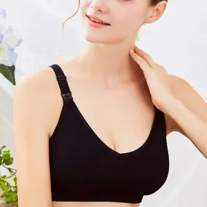 Nursing Seamless Wirefree Solid Bra (A-D CUP SIZES) #843127