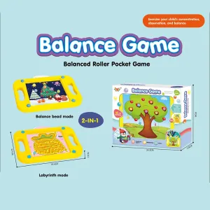 2 In 1 Kids Maze Rolling Ball Toys Handheld Balance Ball Board Pocket Games
