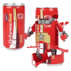 Deformed Soda Robot Warrior Model Beverage Can Deformation Toy Kids Educational Toys Gift #201843