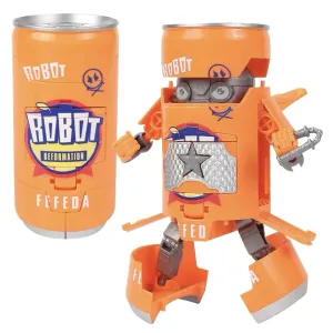 Deformed Soda Robot Warrior Model Beverage Can Deformation Toy Kids Educational Toys Gift #201844