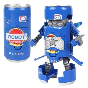 Deformed Soda Robot Warrior Model Beverage Can Deformation Toy Kids Educational Toys Gift #201845