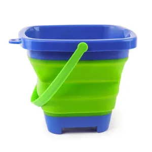 Folding Beach Bucket Toy Multifunction Portable Foldable Sand Buckets for Beach Outdoor Playing Water Sand Transport Storage #201207