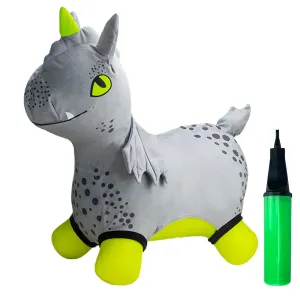 Inflatable Bouncy Unicorn Kids Bouncy Hopper Ride On Toys with Pump Indoor Outdoor Activity Toys Gift #807698