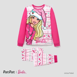Barbie Christmas Mommy and Me Snowflake Deer Pattern Print Pajamas Sets (Flame Resistant) #1238840