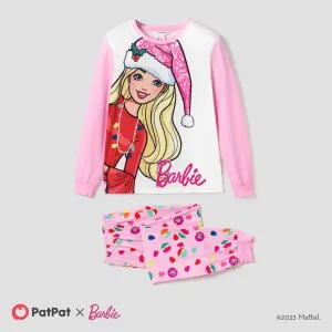 Barbie Mom and Me Christmas Pattern Print Pajamas Sets (Flame Resistant) #1166259