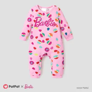 Barbie Mom and Me Christmas Pattern Print Pajamas Sets (Flame Resistant) #1166267